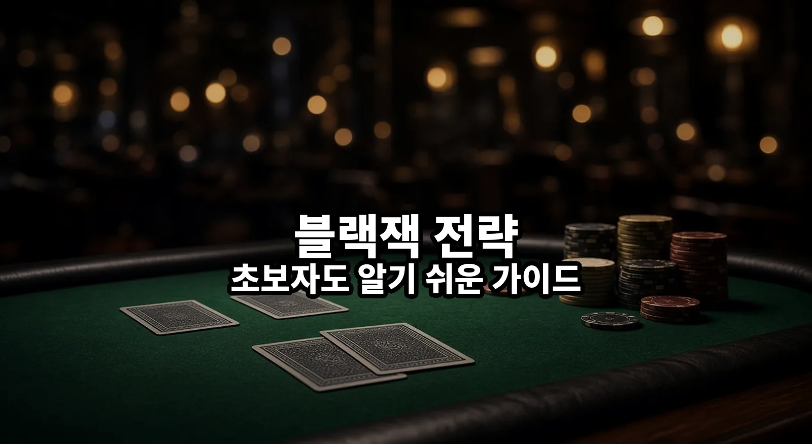 블랙잭 전략 초보자도 알기 쉬운 가이드